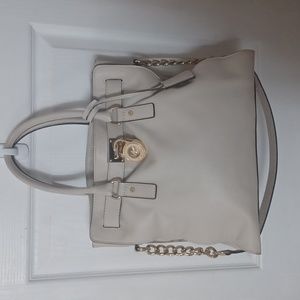 Micheal Kors Hamilton Ivory Purse